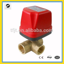 electric three way brass valves with good quality for Leak detection&water shut off system,Water saving system